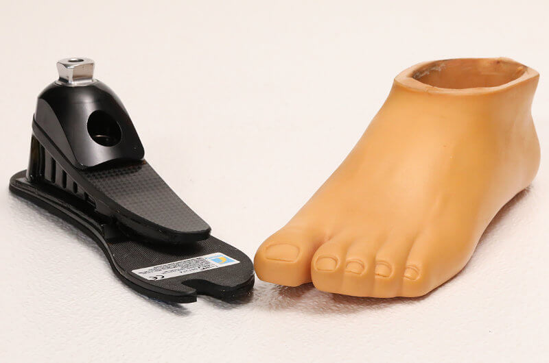 Custom-Molded Polyurethane Prosthetic Foot