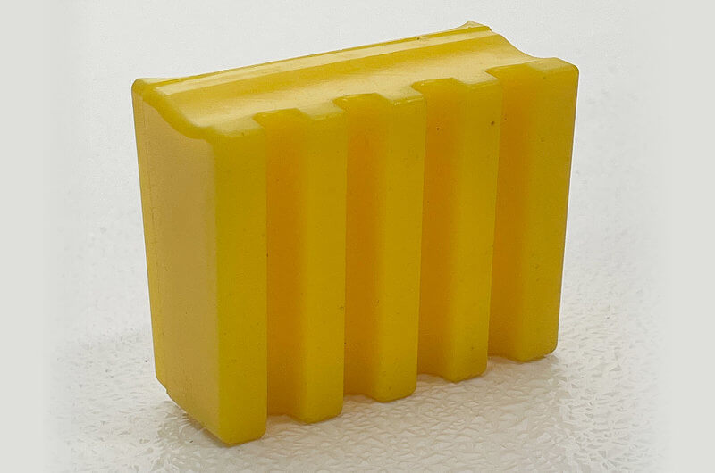 Urethane Yellow Block with Grooves