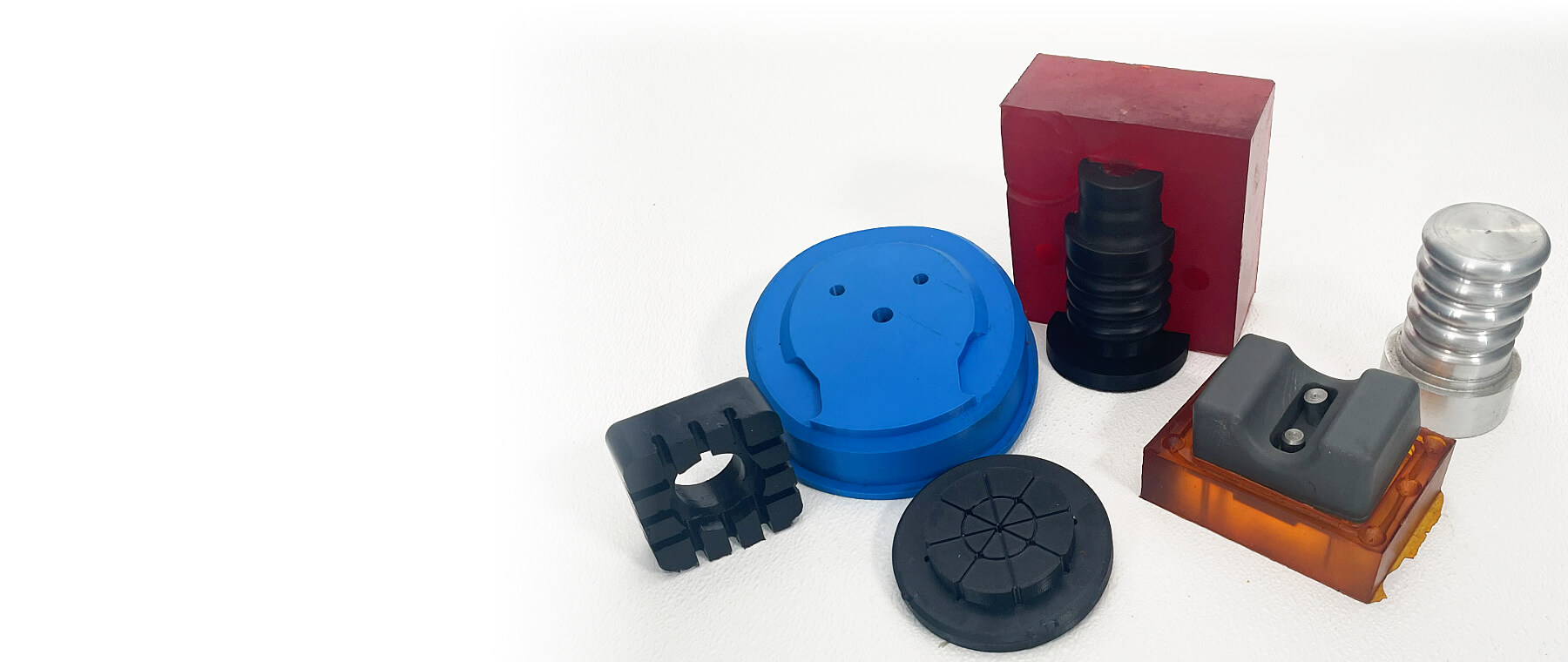 Various Custom Molded Polyurethane Items from Pleiger Plastics Company