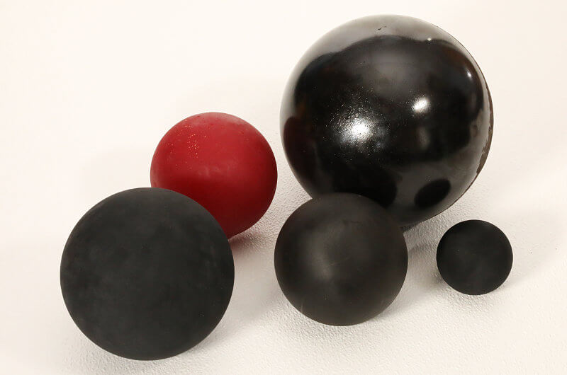 Industrial urethane balls in various sizes